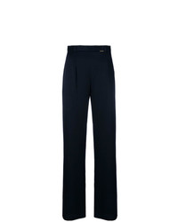 Темно-синие широкие брюки от Styland