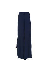 Темно-синие широкие брюки от Tufi Duek