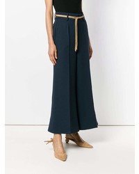 Темно-синие широкие брюки от Roksanda