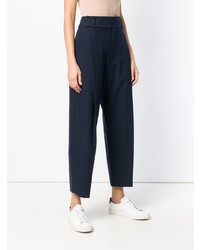 Темно-синие широкие брюки от Studio Nicholson