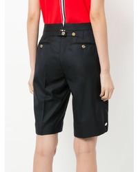 Женские темно-синие шорты-бермуды от Thom Browne