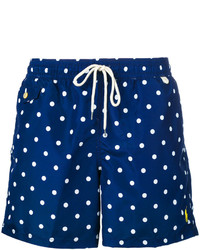Темно-синие шорты для плавания в горошек от Polo Ralph Lauren