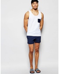 Темно-синие шорты для плавания от Pull&Bear