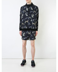 Мужские темно-синие шорты с принтом от The Upside