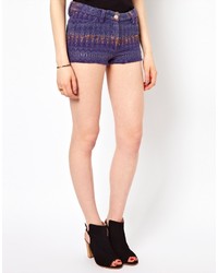 Женские темно-синие шорты с принтом от IRO