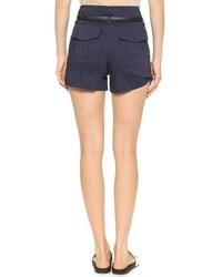 Женские темно-синие шорты от Theory