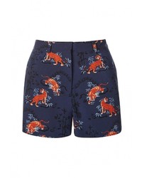 Женские темно-синие шорты от Topshop