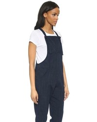 Темно-синие штаны-комбинезон от The Great