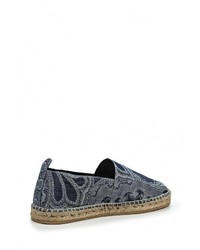Мужские темно-синие эспадрильи от Etro