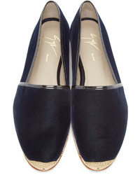 Мужские темно-синие эспадрильи от Giuseppe Zanotti