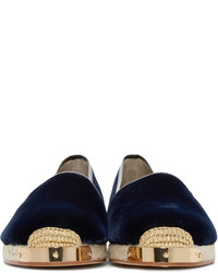 Мужские темно-синие эспадрильи от Giuseppe Zanotti