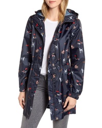 Темно-синий анорак с принтом