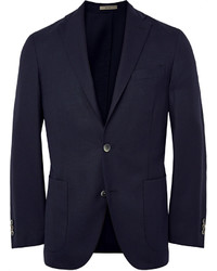 Мужской темно-синий бархатный пиджак от Burberry