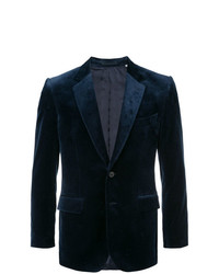 Мужской темно-синий бархатный пиджак от Gieves & Hawkes