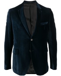 Мужской темно-синий бархатный пиджак от Paul Smith