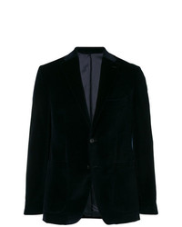 Мужской темно-синий бархатный пиджак от Salle Privée