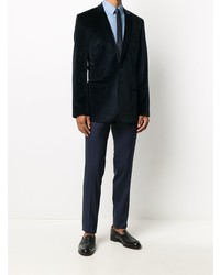 Мужской темно-синий бархатный пиджак от Dolce & Gabbana