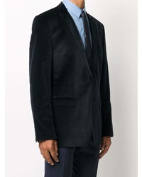 Мужской темно-синий бархатный пиджак от Dolce & Gabbana