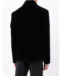 Мужской темно-синий бархатный пиджак от Giorgio Armani