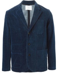 Мужской темно-синий бархатный пиджак от Societe Anonyme