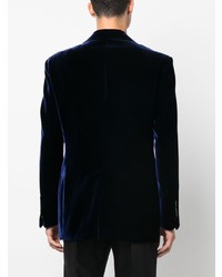 Мужской темно-синий бархатный пиджак от Tom Ford