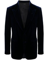 Мужской темно-синий бархатный пиджак от Tom Ford