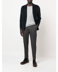 Мужской темно-синий бархатный пиджак от Boglioli