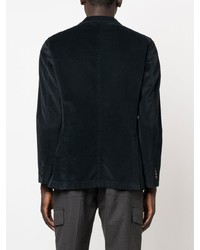 Мужской темно-синий бархатный пиджак от Boglioli