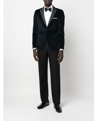 Мужской темно-синий бархатный пиджак от Tagliatore