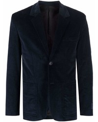 Мужской темно-синий бархатный пиджак от Zadig & Voltaire