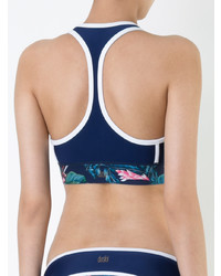 Темно-синий бикини-топ с принтом от Duskii