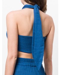 Темно-синий бикини-топ от Mara Hoffman