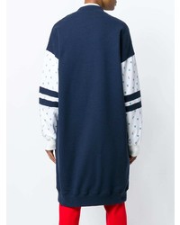 Женский темно-синий бомбер с вышивкой от Vivetta