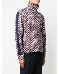 Мужской темно-синий бомбер с принтом от Valentino