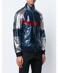 Мужской темно-синий бомбер с принтом от Dolce & Gabbana