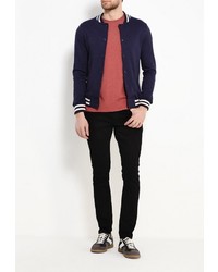 Мужской темно-синий бомбер от Alcott