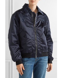 Женский темно-синий бомбер от Markus Lupfer