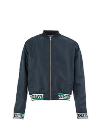 Мужской темно-синий бомбер от Andrea Crews