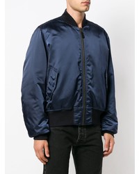 Мужской темно-синий бомбер от Balenciaga