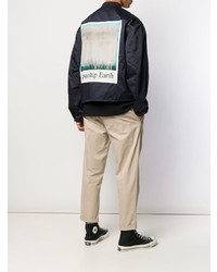 Мужской темно-синий бомбер от Oamc