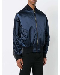 Мужской темно-синий бомбер от Balenciaga