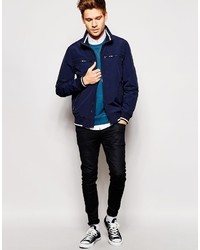 Мужской темно-синий бомбер от Tommy Hilfiger