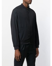 Мужской темно-синий бомбер от Salvatore Ferragamo