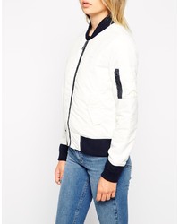 Женский темно-синий бомбер от Schott NYC