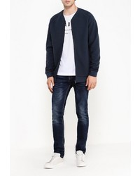 Мужской темно-синий бомбер от Broadway