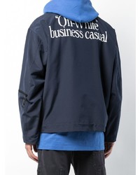 Мужской темно-синий бомбер от Off-White