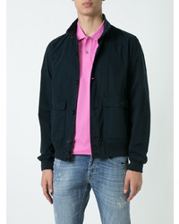 Мужской темно-синий бомбер от Aspesi