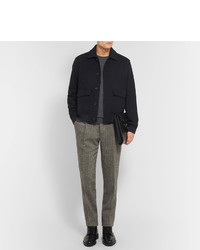 Мужской темно-синий бомбер от Hardy Amies