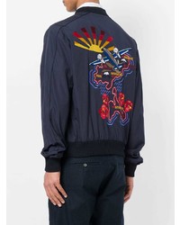 Мужской темно-синий бомбер от Stella McCartney
