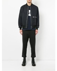 Мужской темно-синий бомбер от Oamc